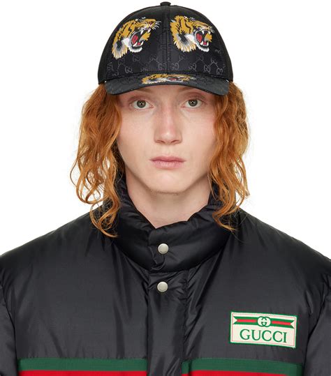 gucci tiger cap black|Gucci tiger head necklace.